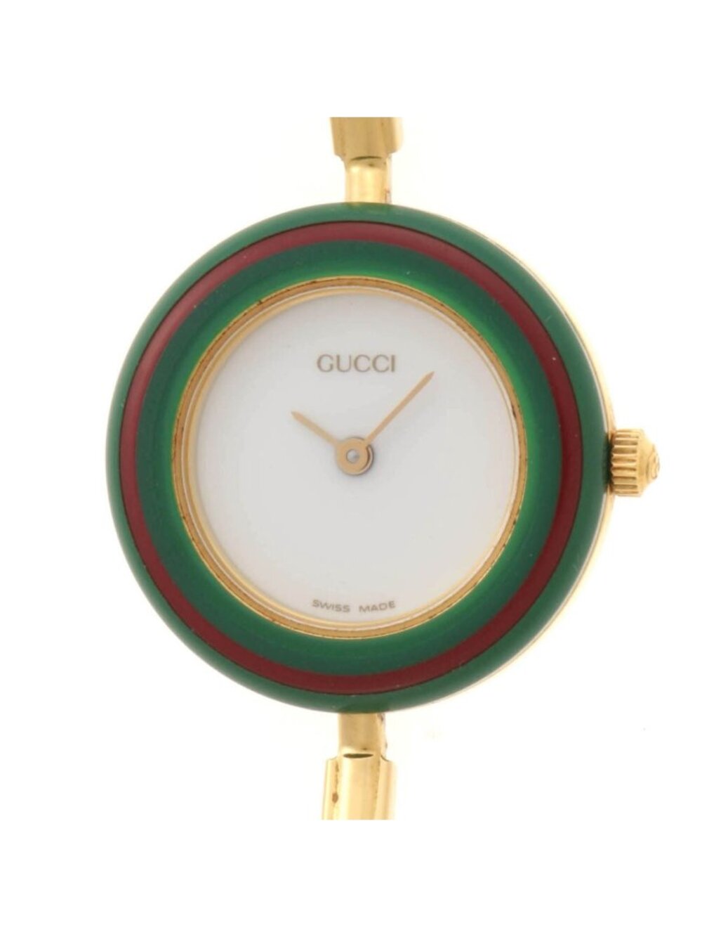 Gucci Change Bezel 11/12.2 Watch Stainless Steel White Quartz